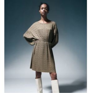 Zara Brown Dress with Belt